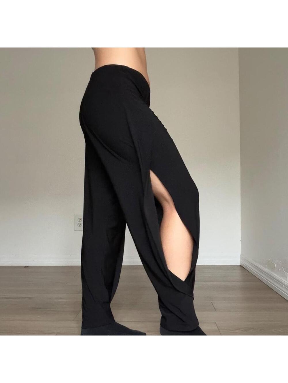 Y2K Boho Minimalist Goth Pants M